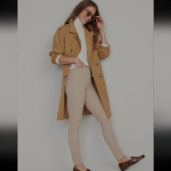 NWOT Old Navy High Rise Never Fade Slim Skinny Pixie Pant in Mocha Taffy - Picture 1 of 9